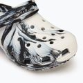 Crocs Classic Marbled Clog Παιδικές σαγιονάρες μαύρο/λευκό 8