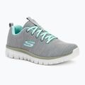 SKECHERS Graceful Twisted Fortune γυναικεία αθλητικά παπούτσια προπόνησης γκρι/μιντώ