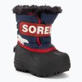 Sorel Snow Commander παιδικές μπότες χιονιού nocturnal/sail red