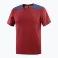 Salomon Outline SS ανδρικό trekking t-shirt μπορντό LC1715600