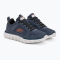 SKECHERS Track Knockhill ανδρικά παπούτσια προπόνησης navy/πορτοκαλί 5