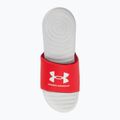 Under Armour Ansa Fix SL ανδρικές σαγιονάρες halo γκρι/κόκκινο/halo γκρι 6