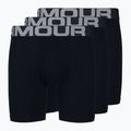 Under Armour ανδρικά σορτς μποξεράκια Charged Cotton 6 σε 3 πακέτα μαύρο UAR-1363617001