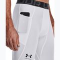 Ανδρικό κολάν προπόνησης Under Armour HeatGear λευκό/μαύρο 5