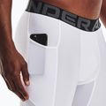 Ανδρικό Under Armour HG Armour Long Shorts λευκό/μαύρο 4