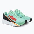 HOKA Rocket X eggshell μπλε/μαύρα παπούτσια για τρέξιμο 5