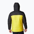 Columbia Powder Lite Hooded ανδρικό πουπουλένιο μπουφάν μαύρο/κίτρινο 1693931 13