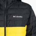 Columbia Powder Lite Hooded ανδρικό πουπουλένιο μπουφάν μαύρο/κίτρινο 1693931 3