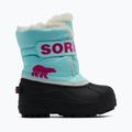 Sorel Snow Commander παιδικές μπότες χιονιού ocean surf/cactus pink 8