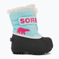 Sorel Snow Commander παιδικές μπότες χιονιού ocean surf/cactus pink 2