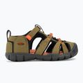 Παιδικά σανδάλια KEEN Seacamp II CNX dark olive/gold flame 2