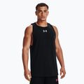 Under Armour Baseline Cotton Tank 003 ανδρικό μπλουζάκι μπάσκετ μαύρο 1361901