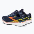 Brooks Ghost 15 ανδρικά παπούτσια για τρέξιμο peacoat/κόκκινο/κίτρινο 4