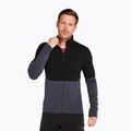 Ανδρικό Icebreaker Merino 400 RealFleece Descender LS Zip μαύρο/ γραφίτης/ cb φούτερ