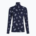 Icebreaker γυναικείο θερμικό φούτερ Merino 260 Vertex LS Half Z Falling Flakes midnight navy/ snow/j 7