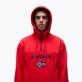 Ανδρικό Napapijri Burgee Half Zip Hooded 2.0 κόκκινο goji φούτερ με κουκούλα 4