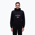 Ανδρικό Napapijri Burgee Half Zip Hooded 2.0 φούτερ με κουκούλα μαύρο 041