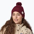 Patagonia Powder Town Beanie χειμερινό καπέλο '73 skyline/carmine red 2