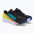 HOKA Rocket X μαύρο/απόγευμα primrose παπούτσια για τρέξιμο 4