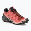 Salomon Speedcross 6 γυναικεία παπούτσια τρεξίματος από δέρμα αγελάδας/μαύρο/αγγλικό τριαντάφυλλο