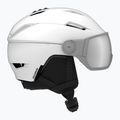 Κράνος σκι Salomon Pioneer Visor S2 λευκό/ασημί