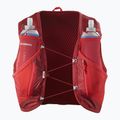 Salomon Active Skin 12 Set γιλέκο για τρέξιμο κόκκινο ντάλια/κόκκινο υψηλού κινδύνου