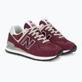 New Balance ML574 μπορντό ανδρικά παπούτσια 4