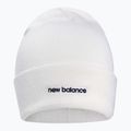 Γυναικείος χειμερινός σκούφος New Balance Knit Cuffed Beanie Embroider λευκό LAH13032WT 2