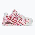 Γυναικεία παπούτσια SKECHERS JGoldcrown Uno Spread The Love white/red/pink 2