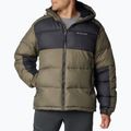 Ανδρικό Columbia Pike Lake II Hooded πέτρινο πράσινο/καρχαρία πουπουλένιο μπουφάν με κουκούλα 4