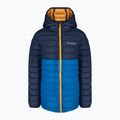 Columbia Powder Lite Hooded bright indigo/collegiate navy παιδικό πουπουλένιο μπουφάν με κουκούλα