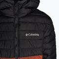 Columbia Powder Lite Hooded παιδικό πουπουλένιο μπουφάν με κουκούλα warp red/shark 3