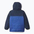 Columbia Powder Lite II Hooded mountain blue/ collegiate navy παιδικό πουπουλένιο μπουφάν με κουκούλα 2