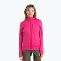 Icebreaker γυναικείο μπουφάν πεζοπορίας Quantum III Zip Hood tempo/electron pink/cb