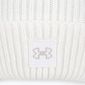 Under Armour γυναικείο χειμερινό καπέλο Halftime Ribbed Pom λευκό/γκρι φάντασμα 4