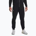 Under Armour Essential Fleece Joggers μαύρο/λευκό ανδρικό παντελόνι προπόνησης