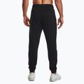 Under Armour Essential Fleece Joggers μαύρο/λευκό ανδρικό παντελόνι προπόνησης 3