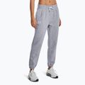 Under Armour Essential Fleece Joggers mod grey light heather/white γυναικείο παντελόνι προπόνησης