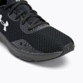 Under Armour Charged Pursuit 3 γυναικεία παπούτσια για τρέξιμο μαύρο/μαύρο/μεταλλικό ασήμι 7