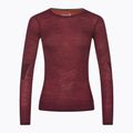 Γυναικείο θερμικό T-shirt Smartwool Intraknit Merino 200 Crew μπορντό SW019284K17