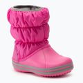 Παιδικές μπότες χιονιού Crocs Winter Puff Kids electric pink/light grey