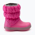 Παιδικές μπότες χιονιού Crocs Winter Puff Kids electric pink/light grey 2