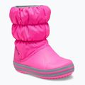 Παιδικές μπότες χιονιού Crocs Winter Puff Kids electric pink/light grey 8