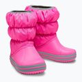 Παιδικές μπότες χιονιού Crocs Winter Puff Kids electric pink/light grey 12