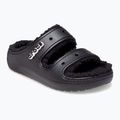 Crocs Classic Cozzzy Sandal μαύρα/μαύρα σανδάλια σαγιονάρες 8