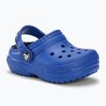 Παιδικές παντόφλες Crocs Classic Lined blue bolt 2