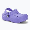 Παιδικές παντόφλες Crocs Classic Lined digital violet 2