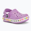 Παιδικές παντόφλες Crocs Bayaband Charm Band Clog Toddler orchid