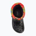 Παιδικές μπότες χιονιού Crocs Classic Lined Spray Dye Boot Kids black/multi 5