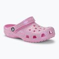 Παιδικές παντόφλες Crocs Classic Glitter Clog flamingo